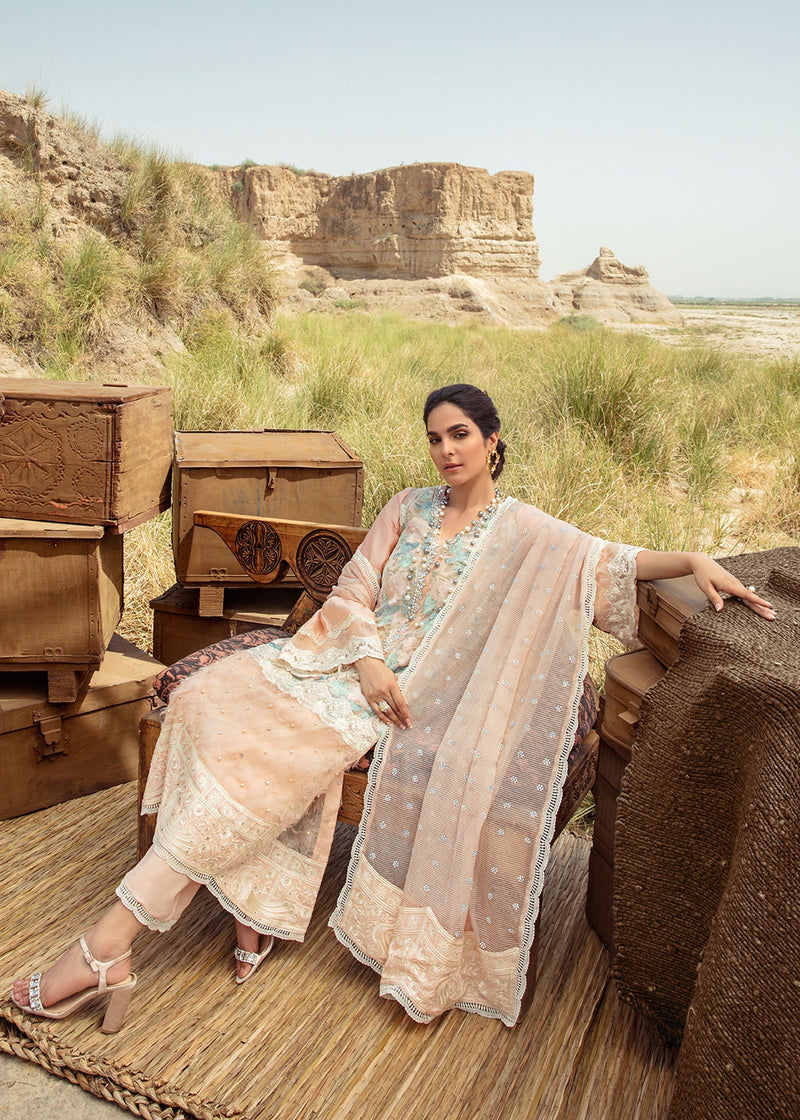 Saira Shakira | Luxury Pret | Peach Sandstone by Saira Shakira - Designer Dress  - Type : Ladies Clothes - Available at Libayah - 100% Original 