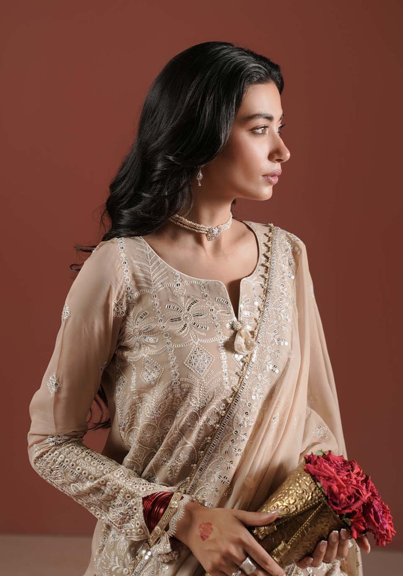 Zarqash | Lakhnawi Festive Chiffon 24 |  ZQ 005B LIBA by Zarqash - Designer Dress - Type: Ladies Clothes - Available at Libayah - 100% Original