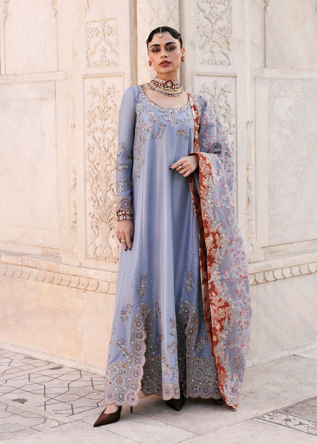 Hussain Rehar | Luxury Pret AW 25 | Periwina by Hussain Rehar - Designer Dress  - Type : Ladies Clothes - Available at Libayah - 100% Original 