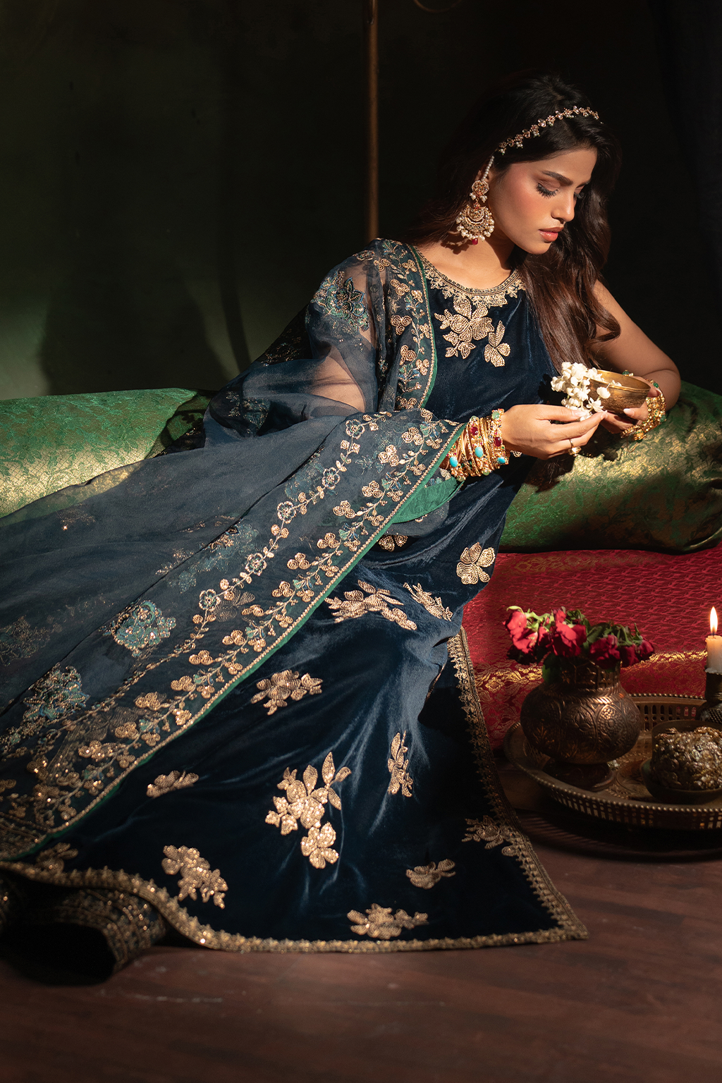 Iznik | Velvet 25 | IV-51 Embroidered Velvet by Iznik - Designer Dress - Type : Ladies Clothes - Available at Libayah - 100% Original 