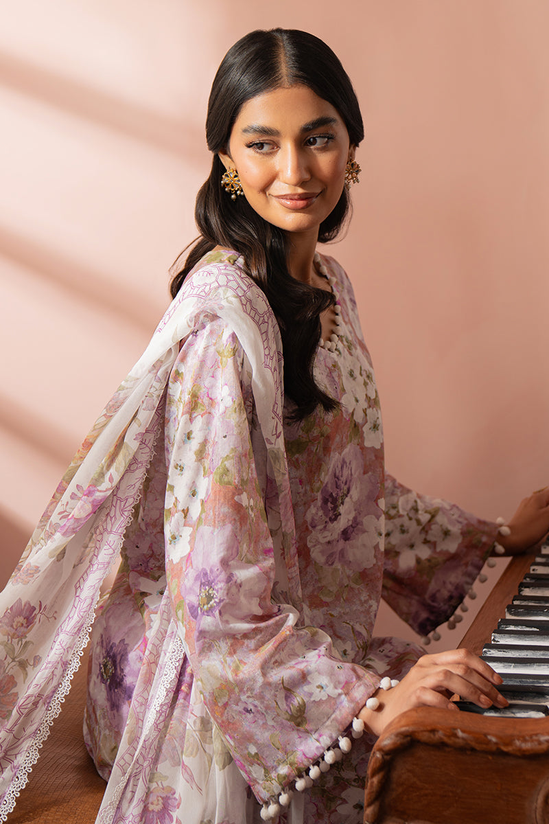 Cross Stitch | Cambric Lawn 24 | ORCHID GALORE by Cross Stitch - Designer Dress - Type: Casuals - Available at Libayah - 100% Original