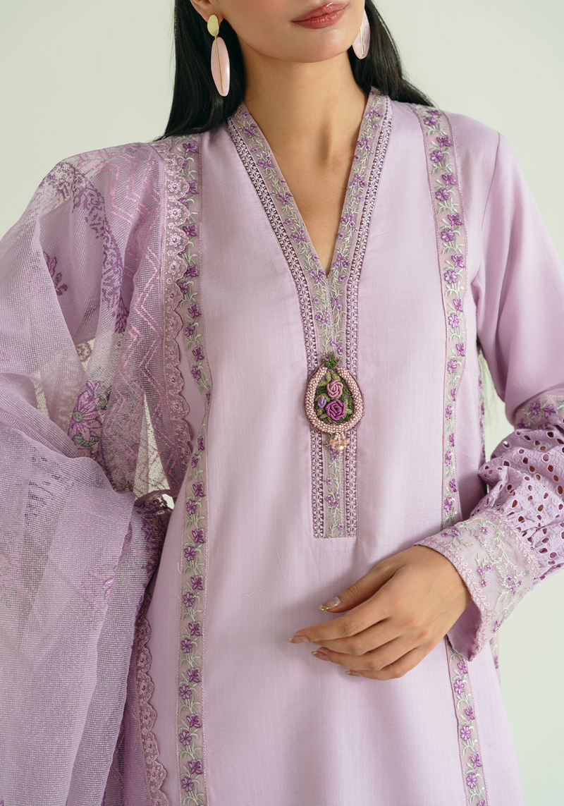 Zarqash | Whispers of Summer | LAVENDER VINES - Designer Dress - Type : Ladies Clothes - Available at Libayah - 100% Original