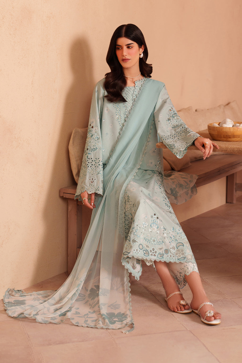 Iznik | Eid lawn | EL-05 Embroidered Lawn by Iznik - Designer Dress  - Type : Ladies Clothes - Available at Libayah - 100% Original 