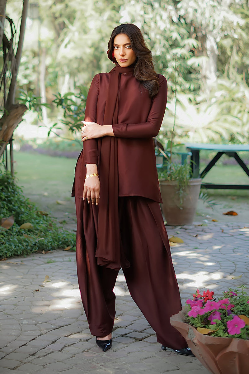 Erum Khan | Nue 25 | Espresso Gloe by Erum Khan - Designer Dress - Type: Ladies Clothes - Available at Libayah - 100% Original