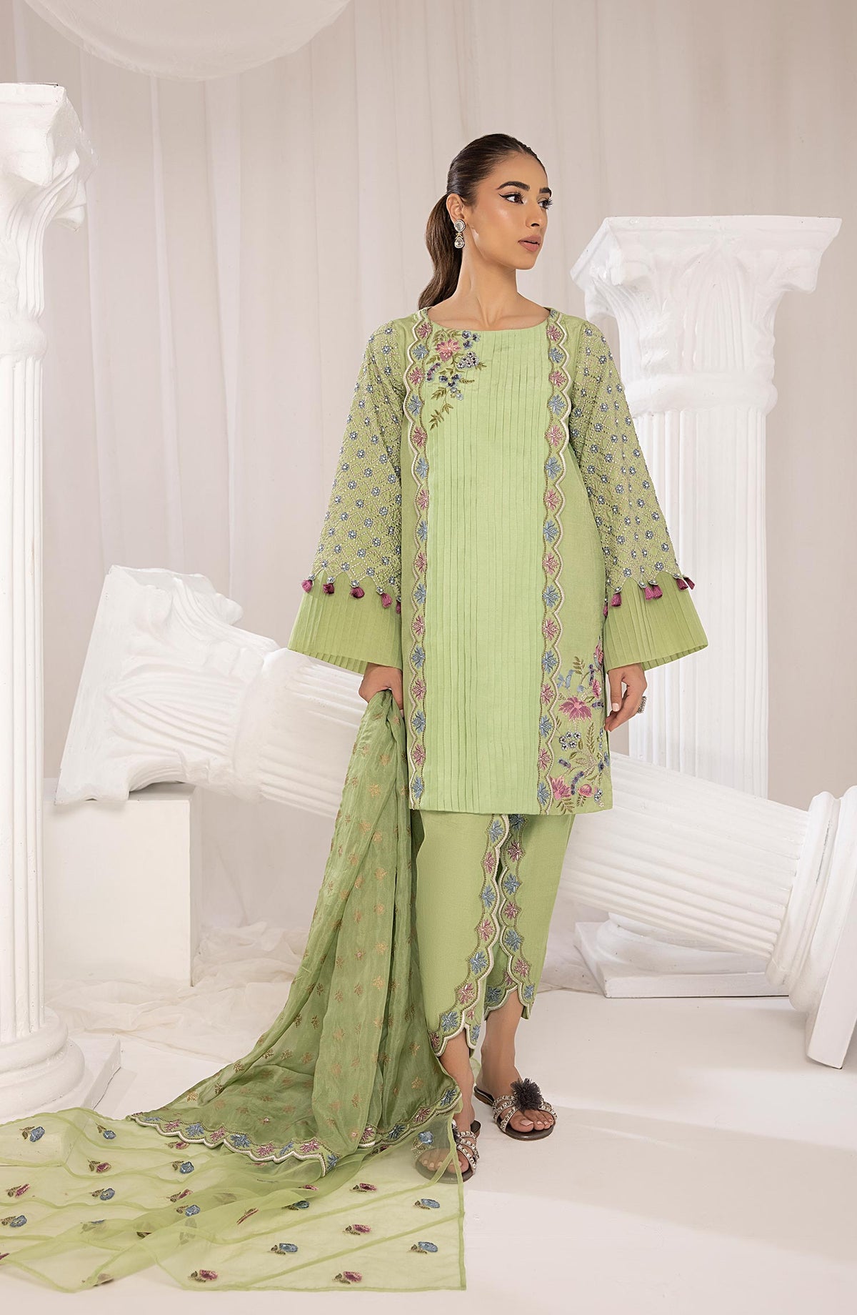 Mina Kashif | Luxury Pret | MK23-19 by Mina Kashif - Designer Dress - Type: Formal - Available at Libayah - 100% Original