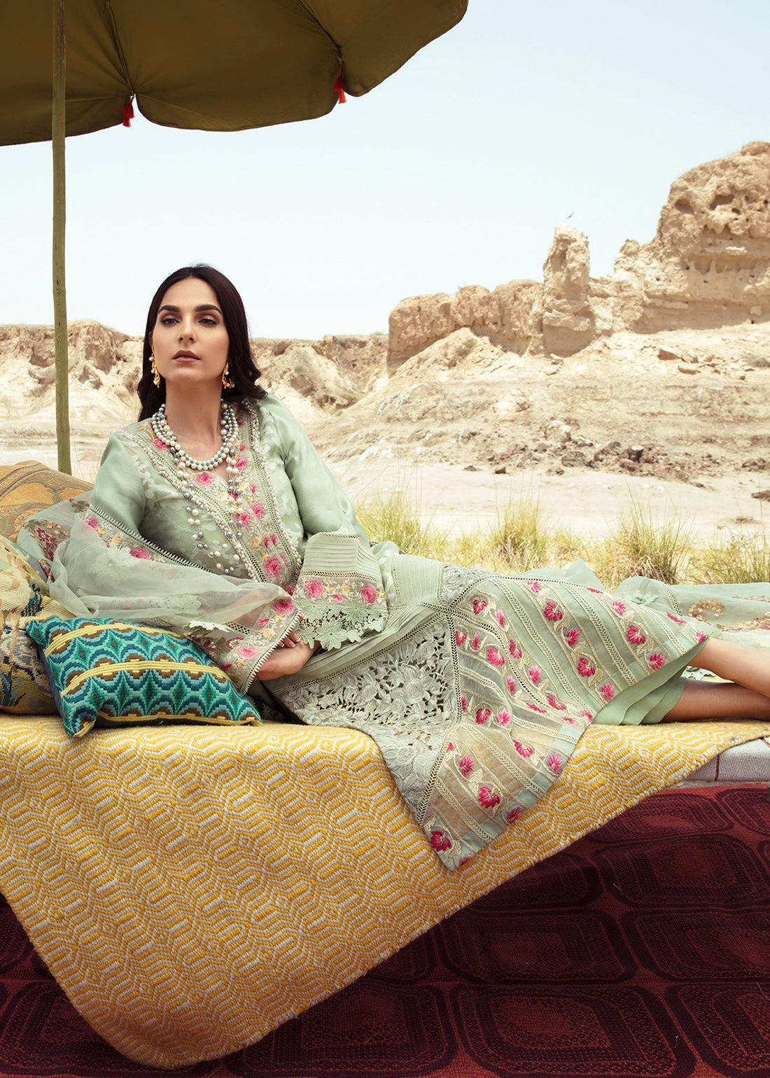 Saira Shakira | Luxury Pret |Parakeet by Saira Shakira - Designer Dress  - Type : Ladies Clothes - Available at Libayah - 100% Original 