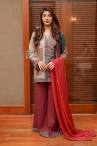 Shamaeel Ansari | Nazaakat Pret | Royal Crimson by Shamaeel Ansari - Designer Dress  - Type : Ladies Clothes - Available at Libayah - 100% Original 