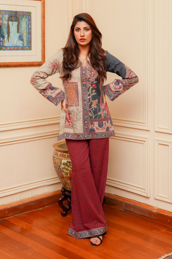 Shamaeel Ansari | Nazaakat Pret | Royal Crimson by Shamaeel Ansari - Designer Dress  - Type : Ladies Clothes - Available at Libayah - 100% Original 