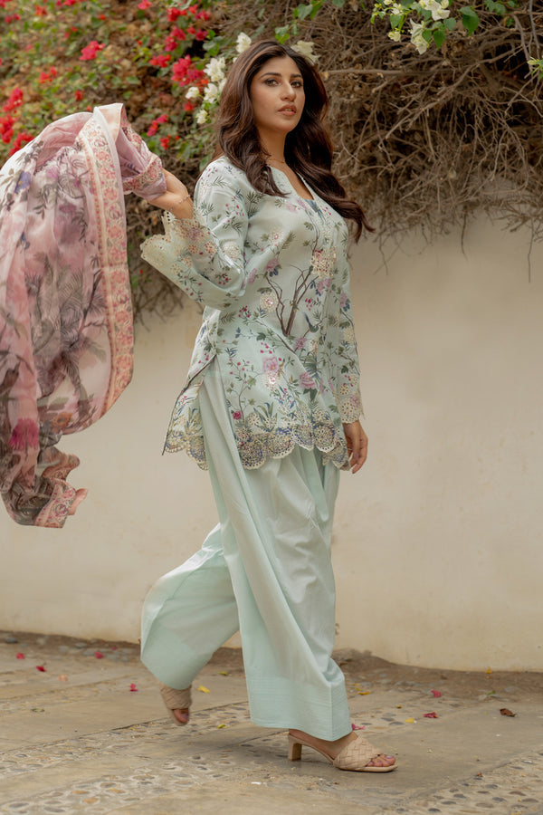 Shamaeel Ansari | Nazaakat Pret | Pastel Bloom by Shamaeel Ansari - Designer Dress  - Type : Ladies Clothes - Available at Libayah - 100% Original 