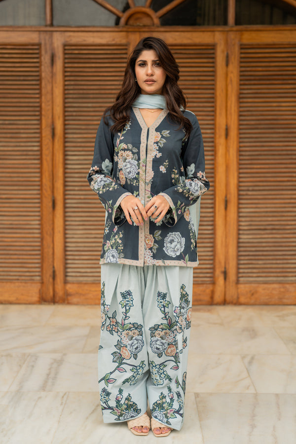 Shamaeel Ansari | Nazaakat Pret | Blue Mirage by Shamaeel Ansari - Designer Dress  - Type : Ladies Clothes - Available at Libayah - 100% Original 