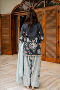 Shamaeel Ansari | Nazaakat Pret | Blue Mirage by Shamaeel Ansari - Designer Dress  - Type : Ladies Clothes - Available at Libayah - 100% Original 