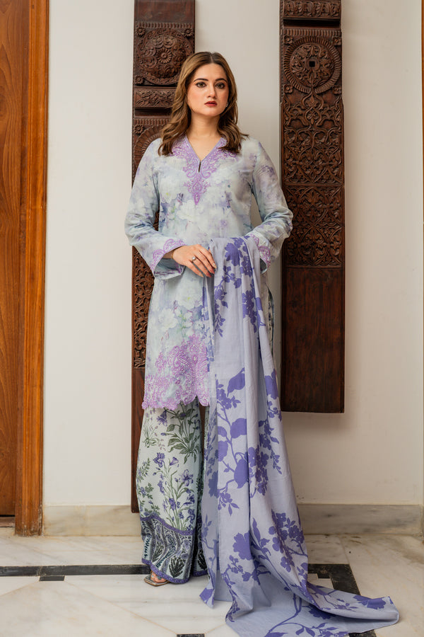 Shamaeel Ansari | Nazaakat Pret | Lilac Bloom by Shamaeel Ansari - Designer Dress  - Type : Ladies Clothes - Available at Libayah - 100% Original 