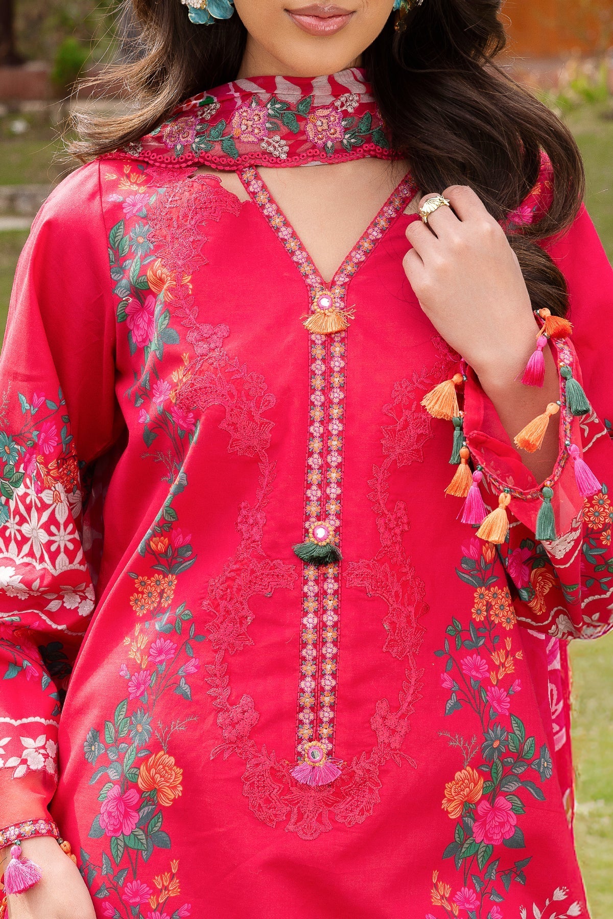 Charizma | Festive Edit | CRB6-09P by Charizma - Designer Dress  - Type : Ladies Clothes - Available at Libayah - 100% Original 