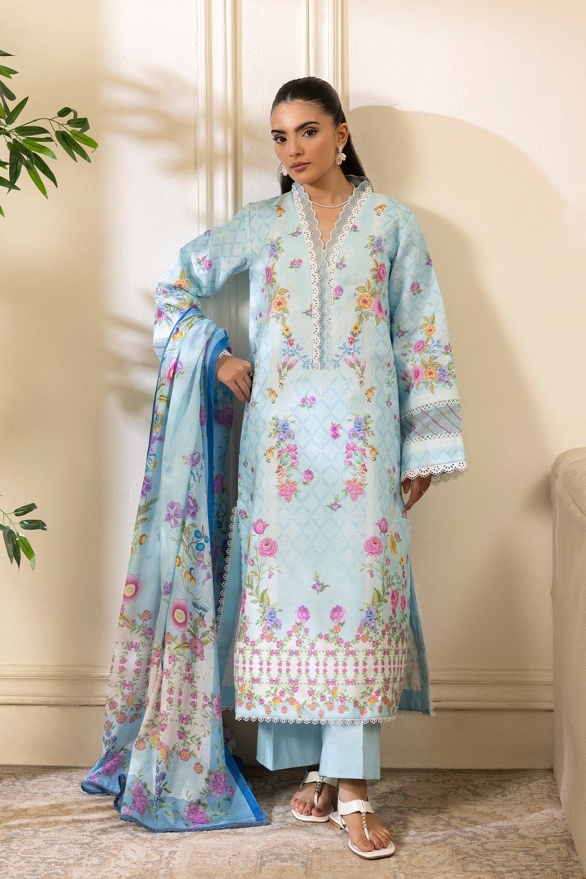 Afrozeh | Basic Pret 26 RTW | NACRE by Afrozeh - Designer Dress  - Type : Ladies Clothes - Available at Libayah - 100% Original 
