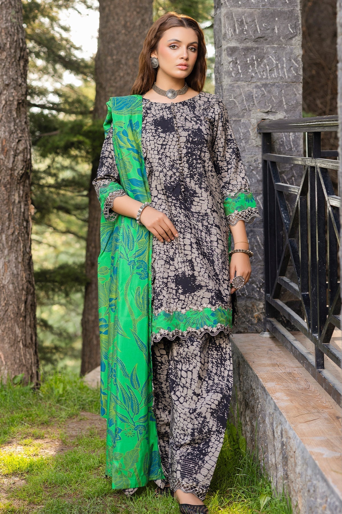 Charizma | Aniiq Embroidered Collection | STAPLE SHAWL ANW4-09 by Charizma - Designer Dress - Type: Casuals - Available at Libayah - 100% Original