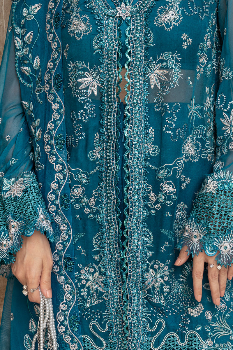 Qalamkar | Chiffon Edit | WC-04 NESSA by Qalamkar - Designer Dress  - Type : Ladies Clothes - Available at Libayah - 100% Original 
