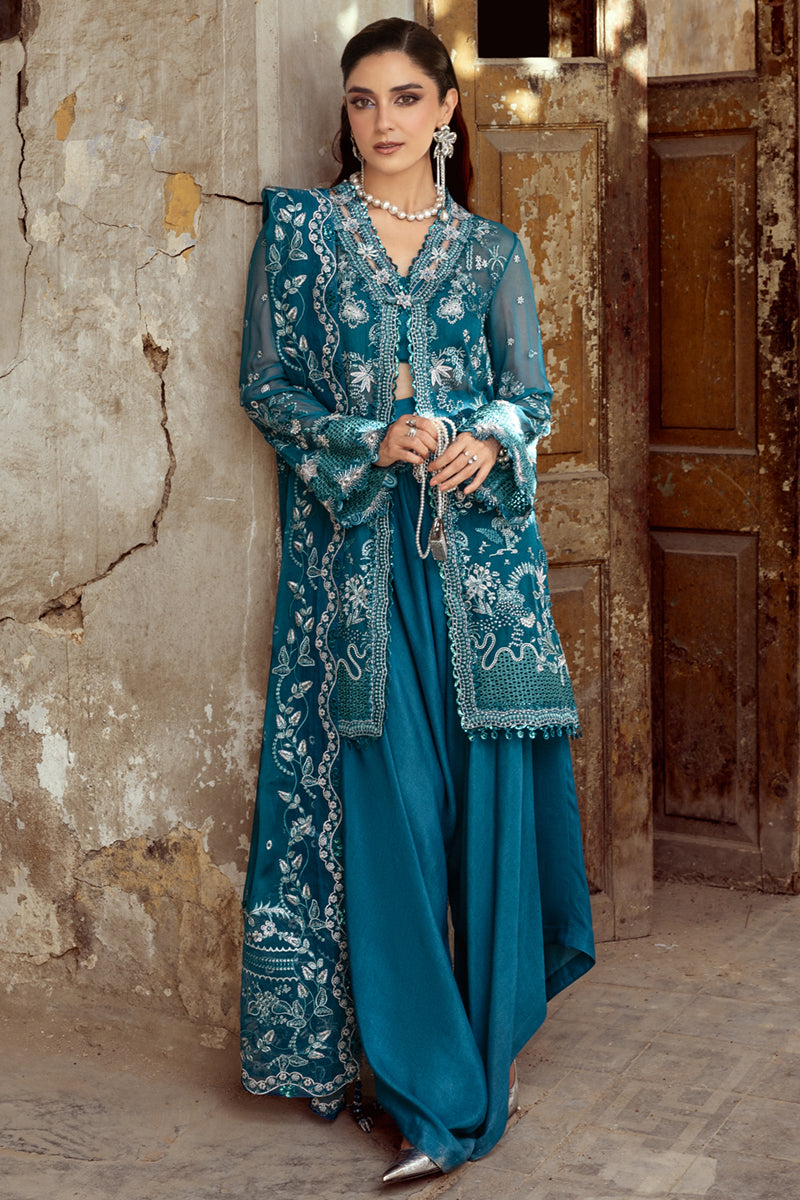 Qalamkar | Chiffon Edit | WC-04 NESSA by Qalamkar - Designer Dress  - Type : Ladies Clothes - Available at Libayah - 100% Original 