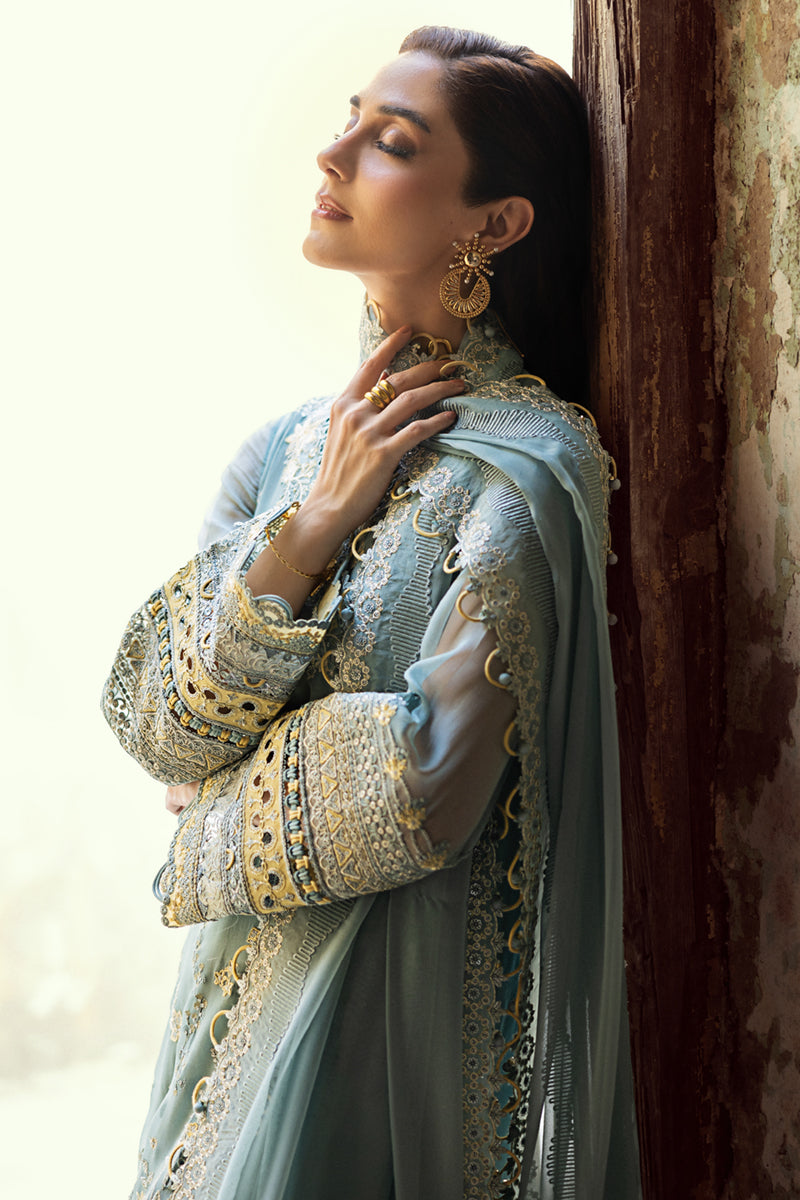 Qalamkar | Chiffon Edit | WC-08 VEVIN by Qalamkar - Designer Dress  - Type : Ladies Clothes - Available at Libayah - 100% Original 