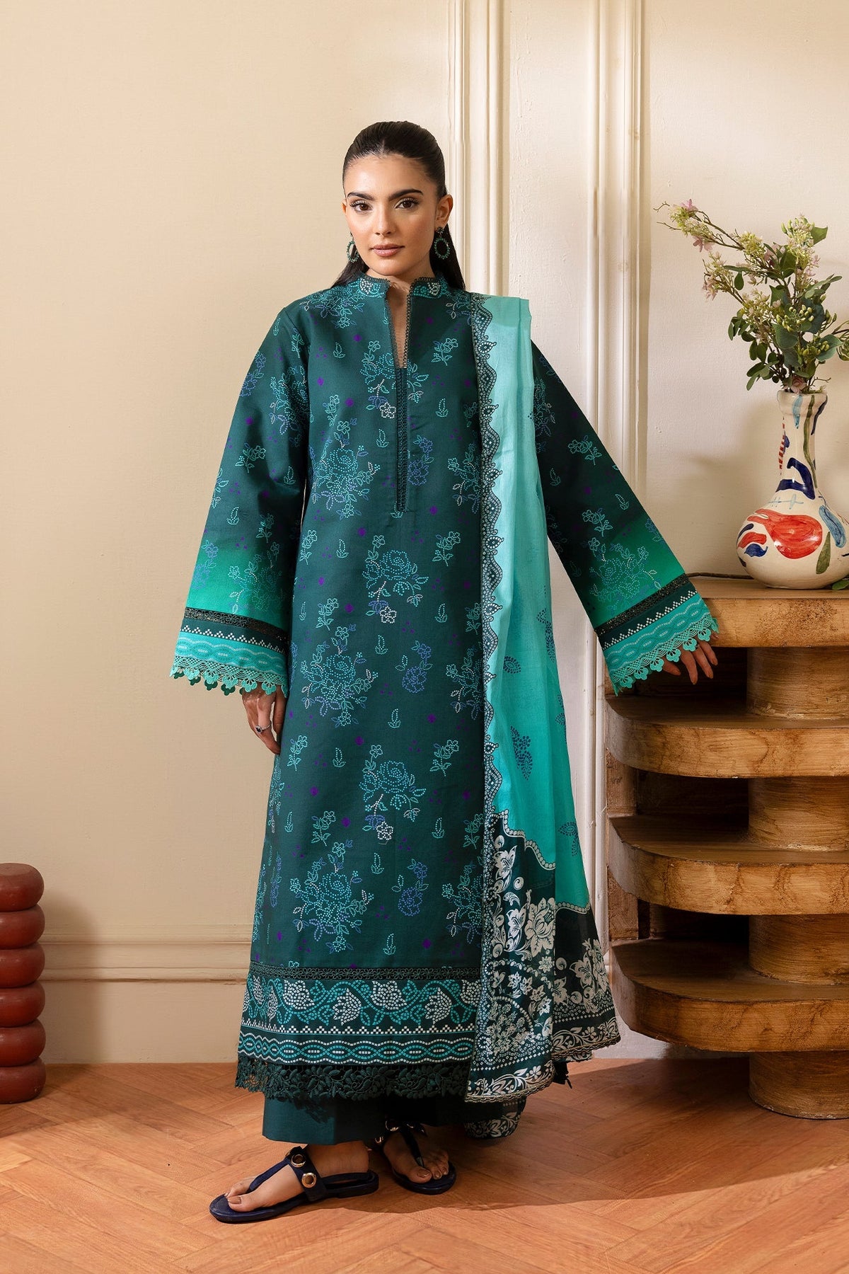 Afrozeh | Basic Pret 26 RTW | NACRE by Afrozeh - Designer Dress  - Type : Ladies Clothes - Available at Libayah - 100% Original 