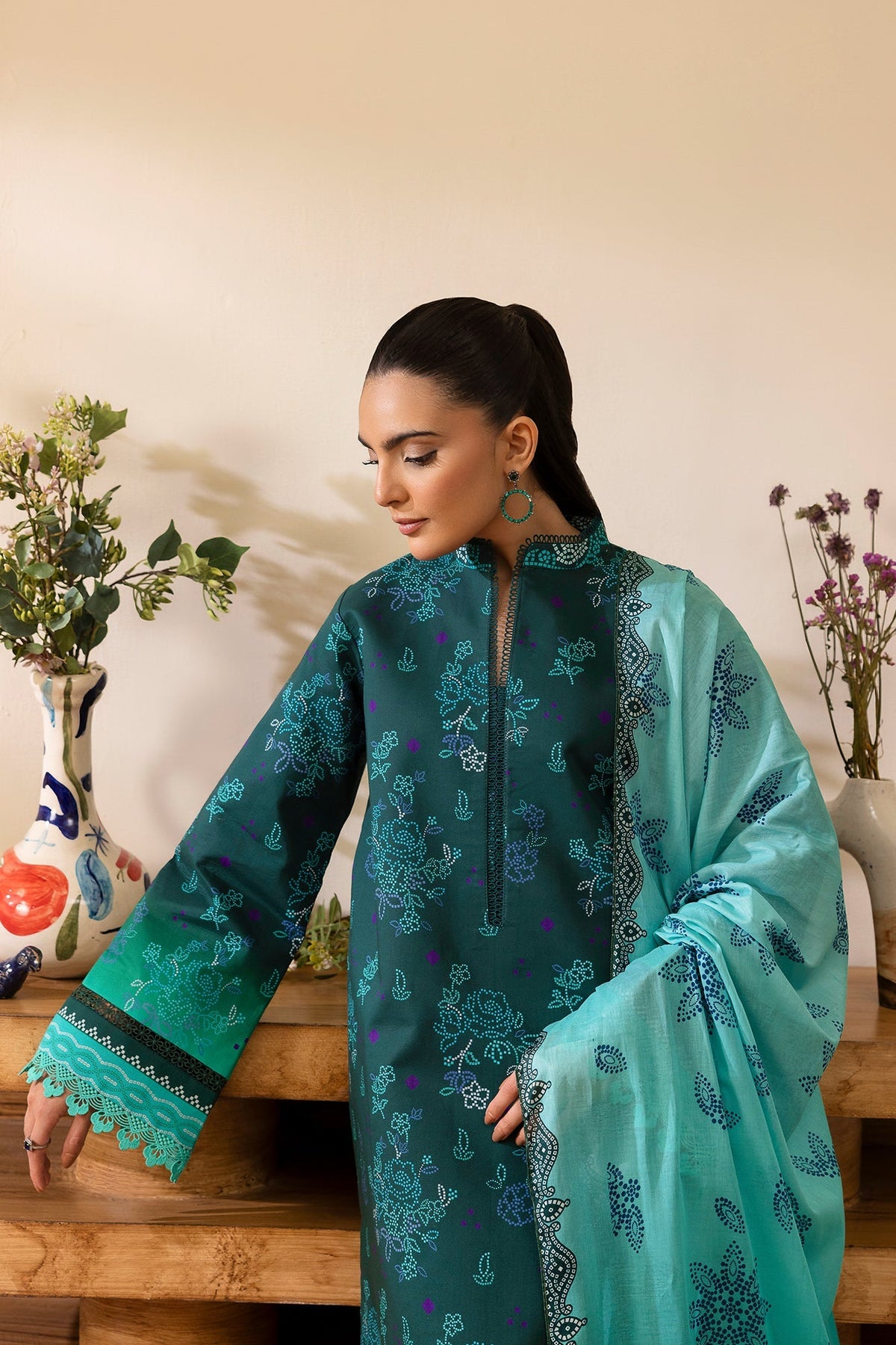 Afrozeh | Basic Pret 26 RTW | NACRE by Afrozeh - Designer Dress  - Type : Ladies Clothes - Available at Libayah - 100% Original 