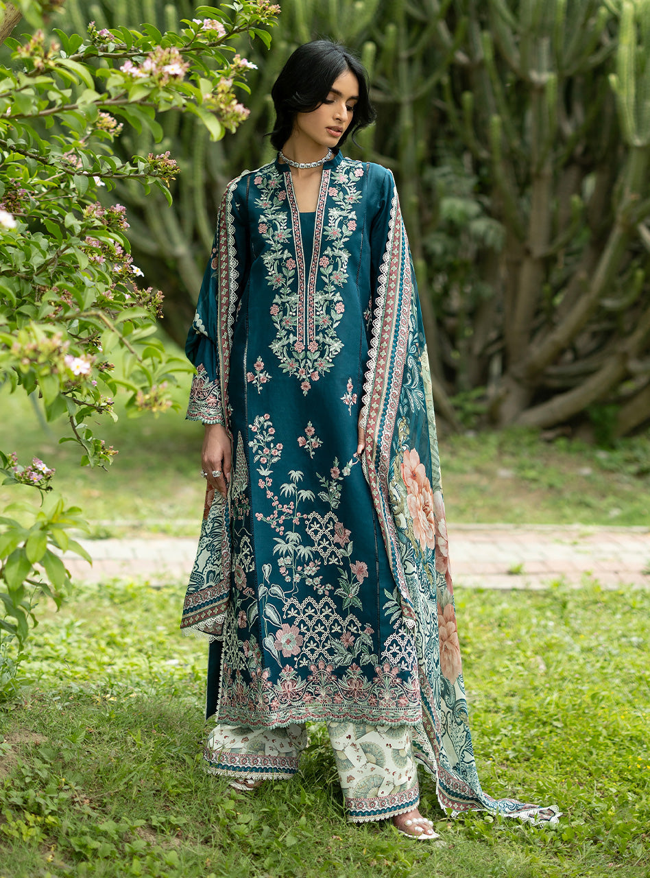Zainab Chottani | Luxe Lawn 26 | Faye - 01 by Zainab Chottani - Designer Dress  - Type : Ladies Clothes - Available at Libayah - 100% Original 