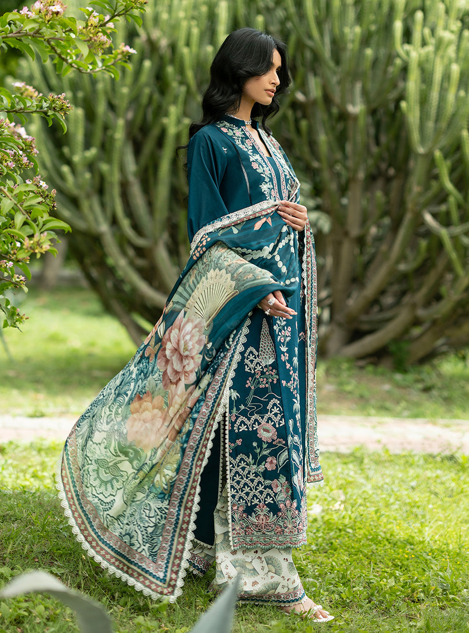 Zainab Chottani | Luxe Lawn 26 | Faye - 01 by Zainab Chottani - Designer Dress  - Type : Ladies Clothes - Available at Libayah - 100% Original 