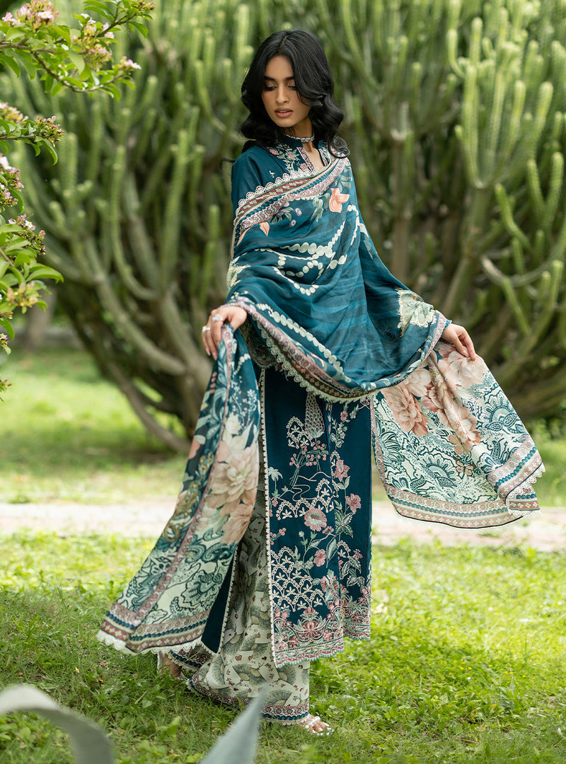 Zainab Chottani | Luxe Lawn 26 | Faye - 01 by Zainab Chottani - Designer Dress  - Type : Ladies Clothes - Available at Libayah - 100% Original 