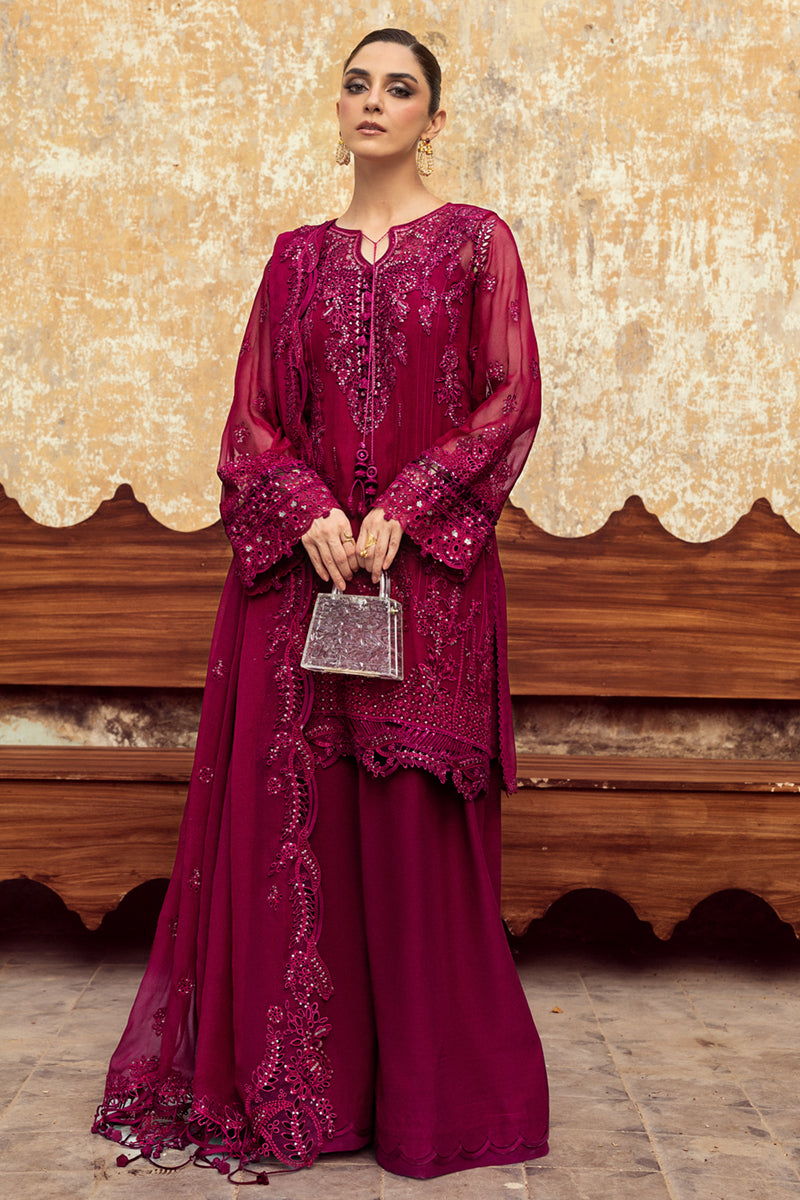 Qalamkar | Chiffon Edit | WC-02 SIOFE by Qalamkar - Designer Dress  - Type : Ladies Clothes - Available at Libayah - 100% Original 