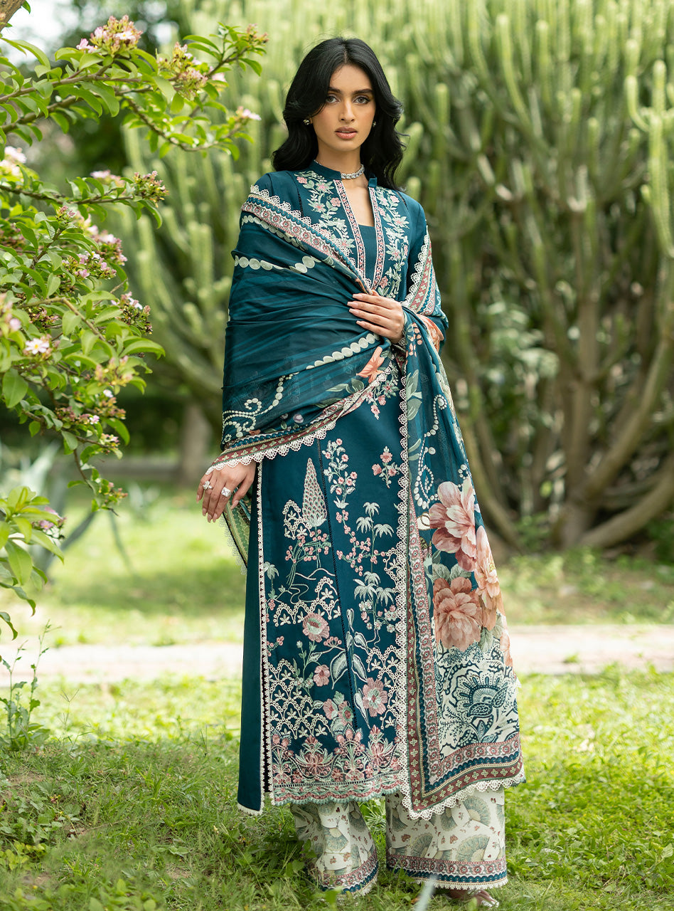Zainab Chottani | Luxe Lawn 26 | Faye - 01 by Zainab Chottani - Designer Dress  - Type : Ladies Clothes - Available at Libayah - 100% Original 