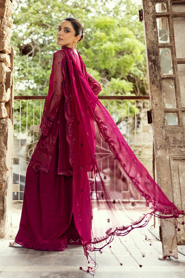 Qalamkar | Chiffon Edit | WC-02 SIOFE by Qalamkar - Designer Dress  - Type : Ladies Clothes - Available at Libayah - 100% Original 