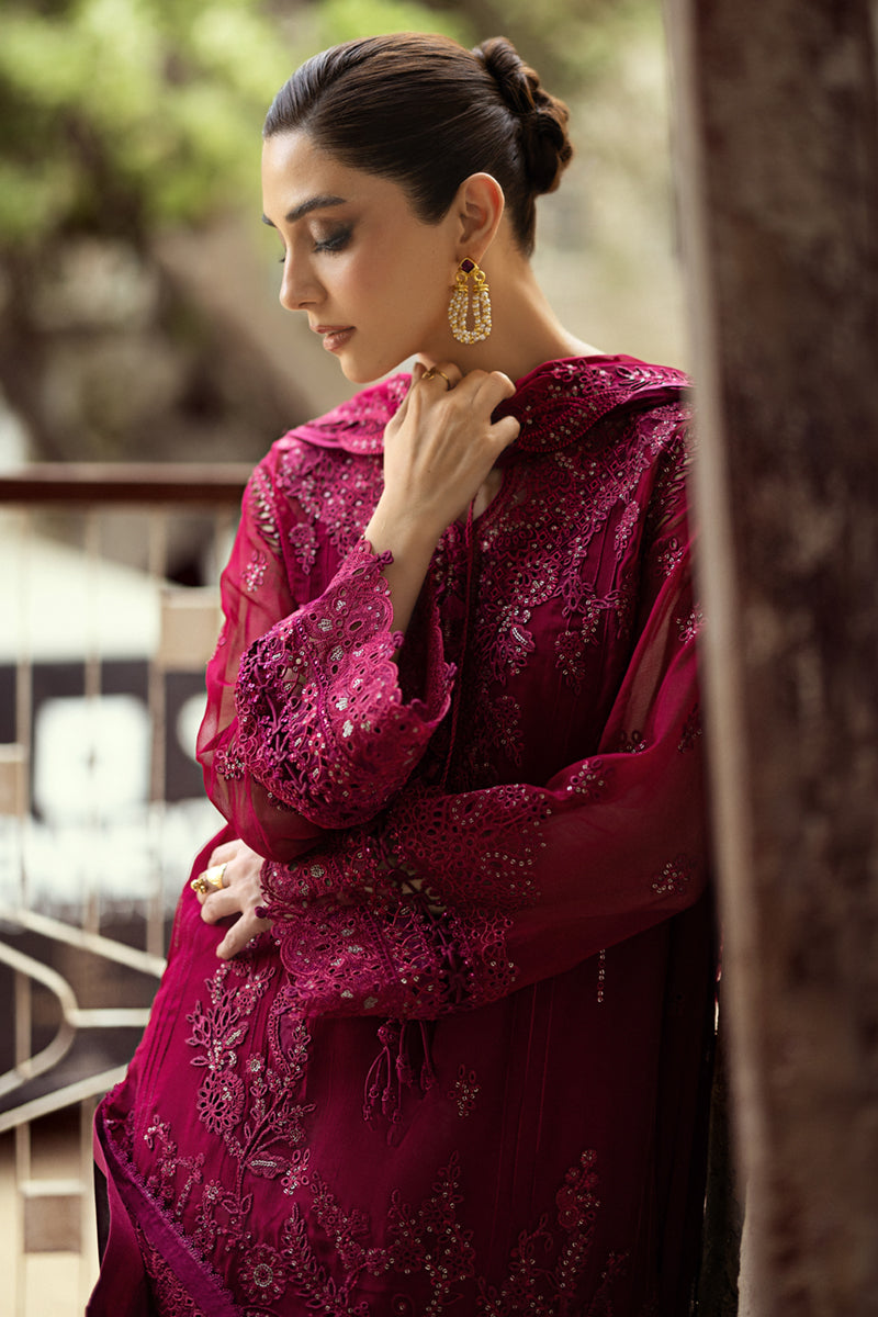Qalamkar | Chiffon Edit | WC-02 SIOFE by Qalamkar - Designer Dress  - Type : Ladies Clothes - Available at Libayah - 100% Original 