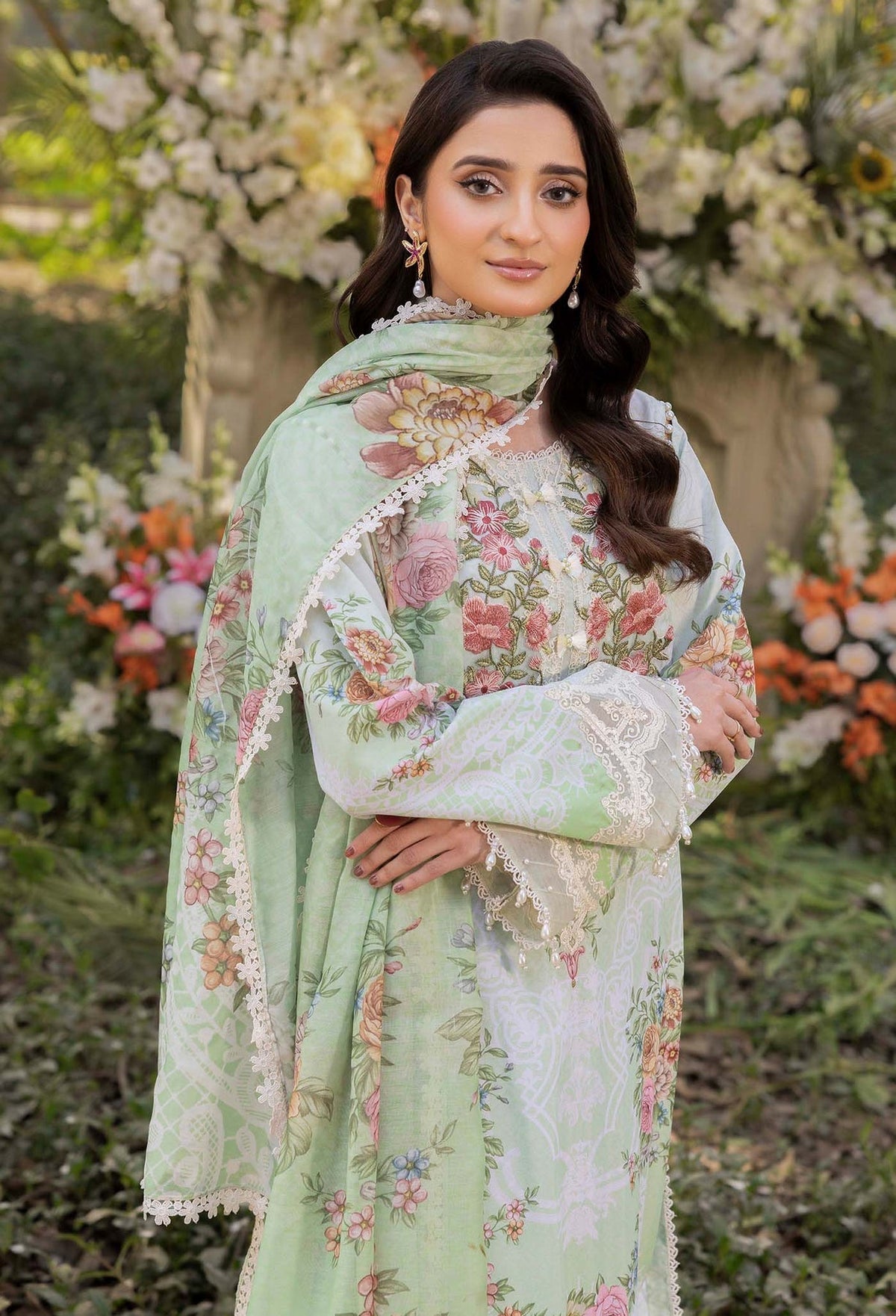 Adans Libas | Morzine Lawn 25 | MORZINE 07001 by Adans Libas - Designer Dress - Type: Ladies Clothes - Available at Libayah - 100% Original