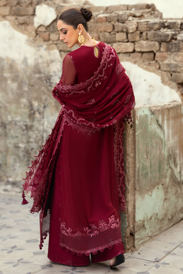 Qalamkar | Chiffon Edit | WC-06 JAYNE by Qalamkar - Designer Dress  - Type : Ladies Clothes - Available at Libayah - 100% Original 