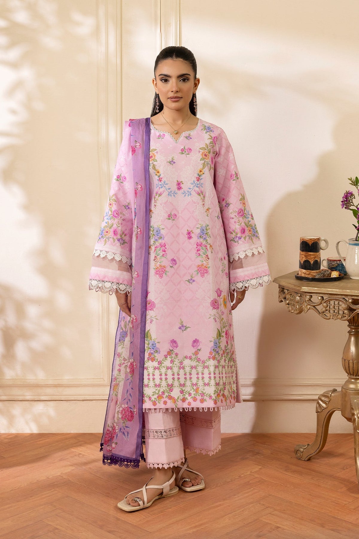 Afrozeh | Basic Pret 26 RTW | NACRE by Afrozeh - Designer Dress  - Type : Ladies Clothes - Available at Libayah - 100% Original 