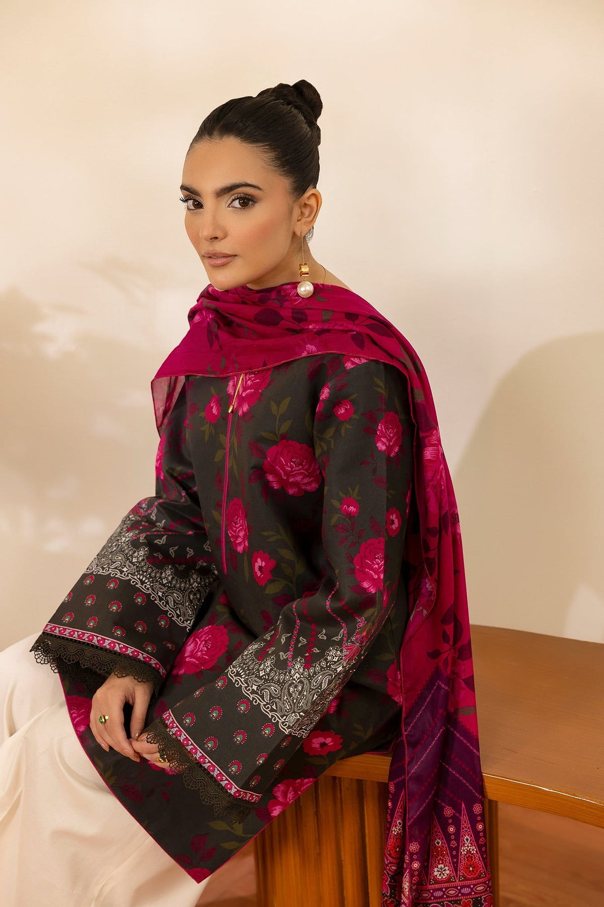 Afrozeh | Basic Pret 26 RTW | NACRE by Afrozeh - Designer Dress  - Type : Ladies Clothes - Available at Libayah - 100% Original 