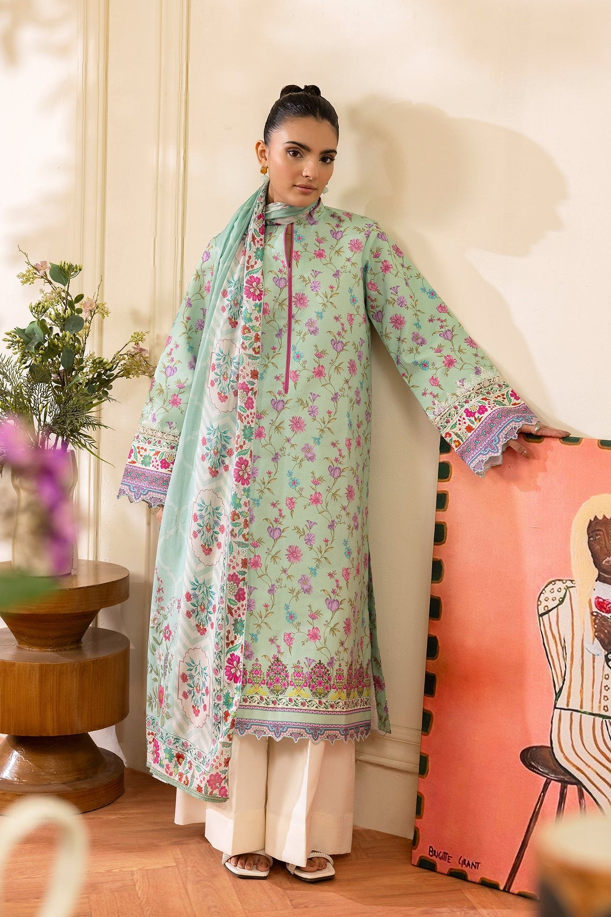Afrozeh | Basic Pret 26 RTW | NACRE by Afrozeh - Designer Dress  - Type : Ladies Clothes - Available at Libayah - 100% Original 