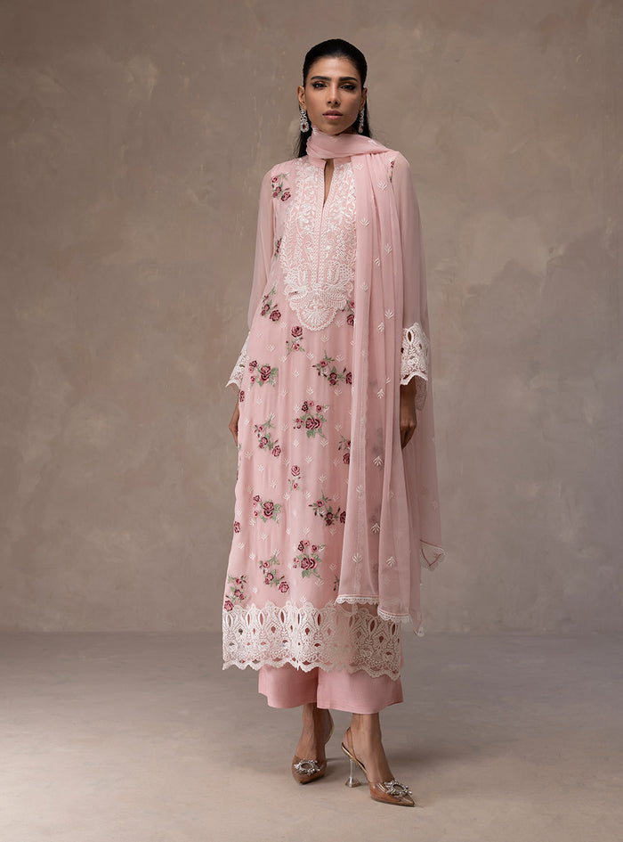 Zainab Chottani | Eid Edit 26 | Rose Luxe by Zainab Chottani - Designer Dress  - Type : Ladies Clothes - Available at Libayah - 100% Original 