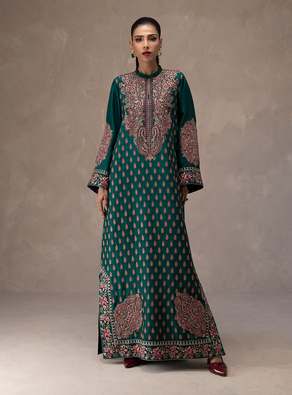 Zainab Chottani | Eid Edit 26 | Emerald Muse by Zainab Chottani - Designer Dress  - Type : Ladies Clothes - Available at Libayah - 100% Original 