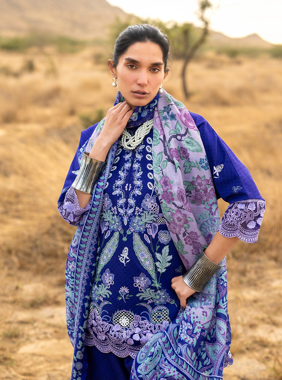 Zainab Chottani | Spring Summer Lawn 26 | Viola by Zainab Chottani - Designer Dress - Type : Luxury Dress - Available at Libayah - 100% Original