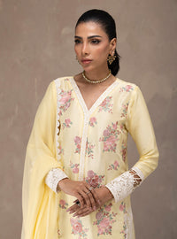 Zainab Chottani | Eid Edit 26 | Butter Yellow Bloom by Zainab Chottani - Designer Dress  - Type : Ladies Clothes - Available at Libayah - 100% Original 