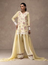Zainab Chottani | Eid Edit 26 | Butter Yellow Bloom by Zainab Chottani - Designer Dress  - Type : Ladies Clothes - Available at Libayah - 100% Original 