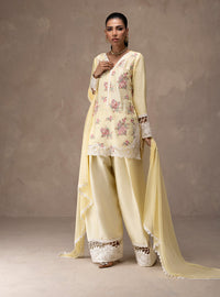 Zainab Chottani | Eid Edit 26 | Butter Yellow Bloom by Zainab Chottani - Designer Dress  - Type : Ladies Clothes - Available at Libayah - 100% Original 