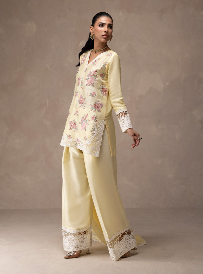 Zainab Chottani | Eid Edit 26 | Butter Yellow Bloom by Zainab Chottani - Designer Dress  - Type : Ladies Clothes - Available at Libayah - 100% Original 