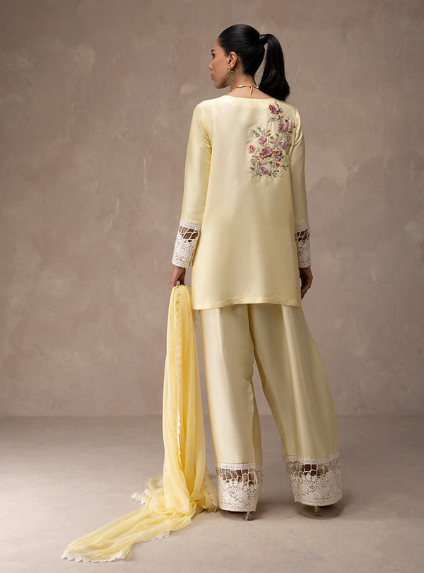 Zainab Chottani | Eid Edit 26 | Butter Yellow Bloom by Zainab Chottani - Designer Dress  - Type : Ladies Clothes - Available at Libayah - 100% Original 