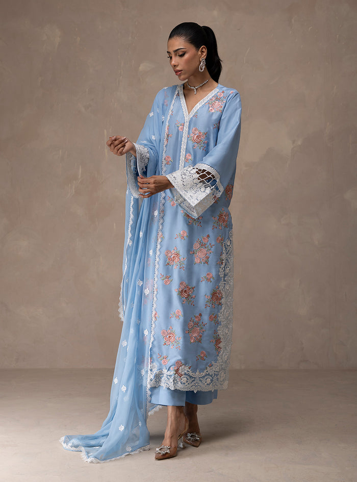 Zainab Chottani | Eid Edit 26 | Ice Flora by Zainab Chottani - Designer Dress  - Type : Ladies Clothes - Available at Libayah - 100% Original 