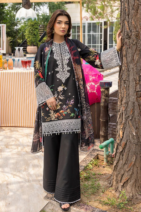 Saad Shaikh | Lawn 25 | Black - Zestel by Saad Shaikh - Designer Dress - Type: Ladies Clothes - Available at Libayah - 100% Original