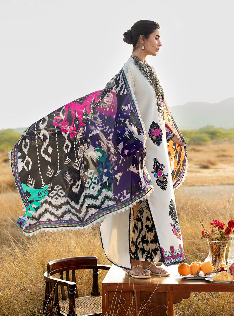 Zainab Chottani | Spring Summer Lawn 26 | Nivara 17 by Zainab Chottani - Designer Dress - Type : Luxury Dress - Available at Libayah - 100% Original