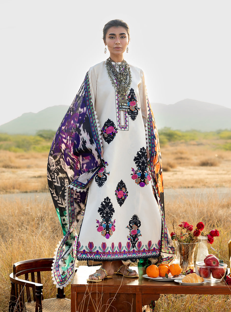 Zainab Chottani | Spring Summer Lawn 26 | Nivara 17 by Zainab Chottani - Designer Dress - Type : Luxury Dress - Available at Libayah - 100% Original