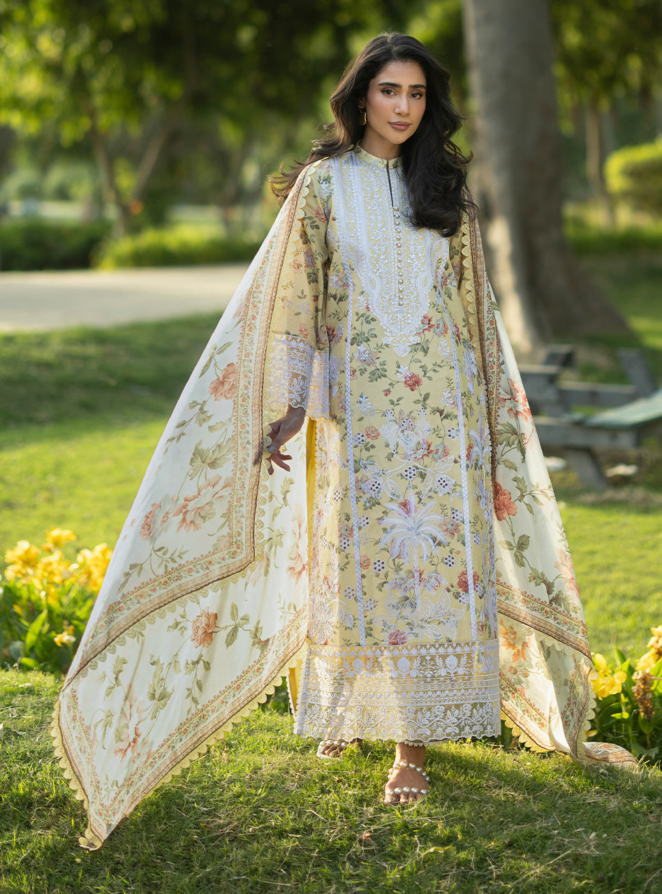 Zainab Chottani | Luxe Lawn 26 | Dune - 12 by Zainab Chottani - Designer Dress  - Type : Ladies Clothes - Available at Libayah - 100% Original 