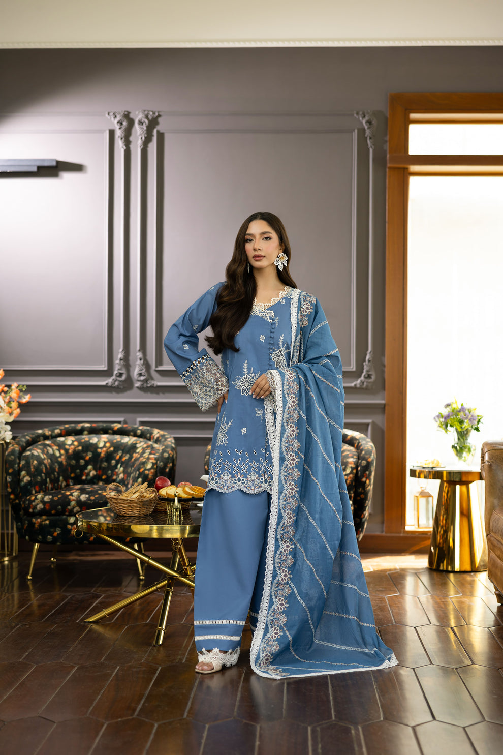 Florent | Eid Collection | FEF - 7A by Florent - Designer Dress - Type: Ladies Clothes - Available at Libayah - 100% Original